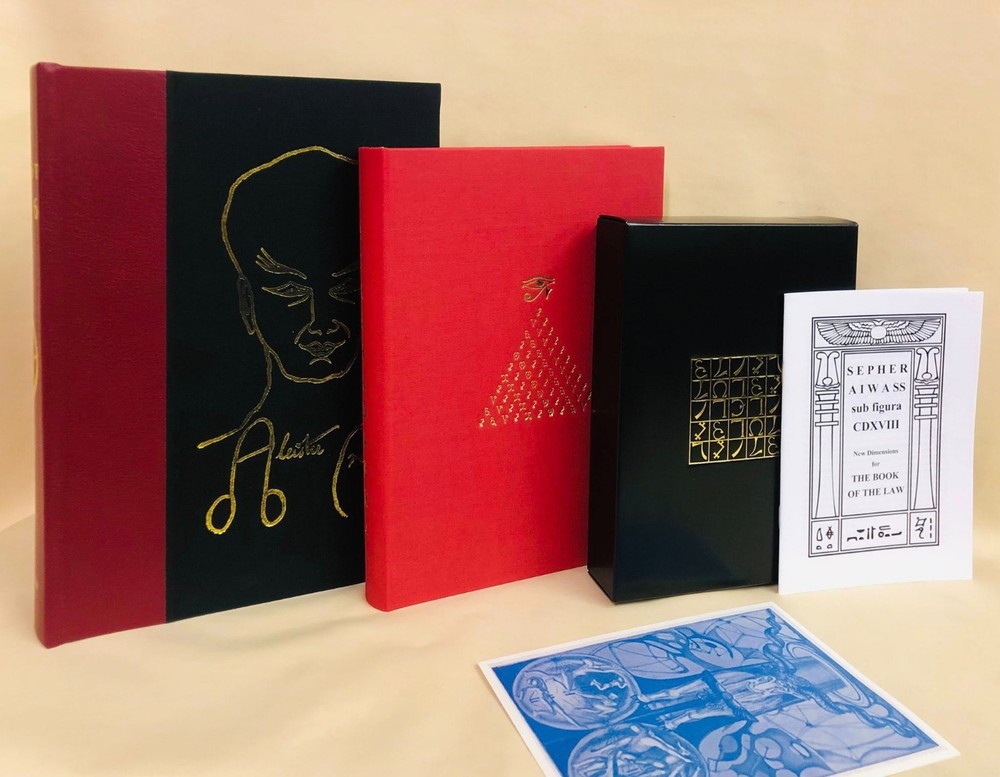 Aleister Crowley Beast 666 &  Abrahadabra with oracle deck  Liber Oz occult rare-image