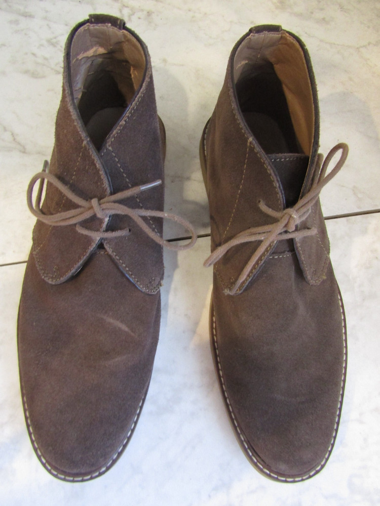Banana Republic Desert Chukka Brown Suede Leather Lace Up Boots Men's Size 11