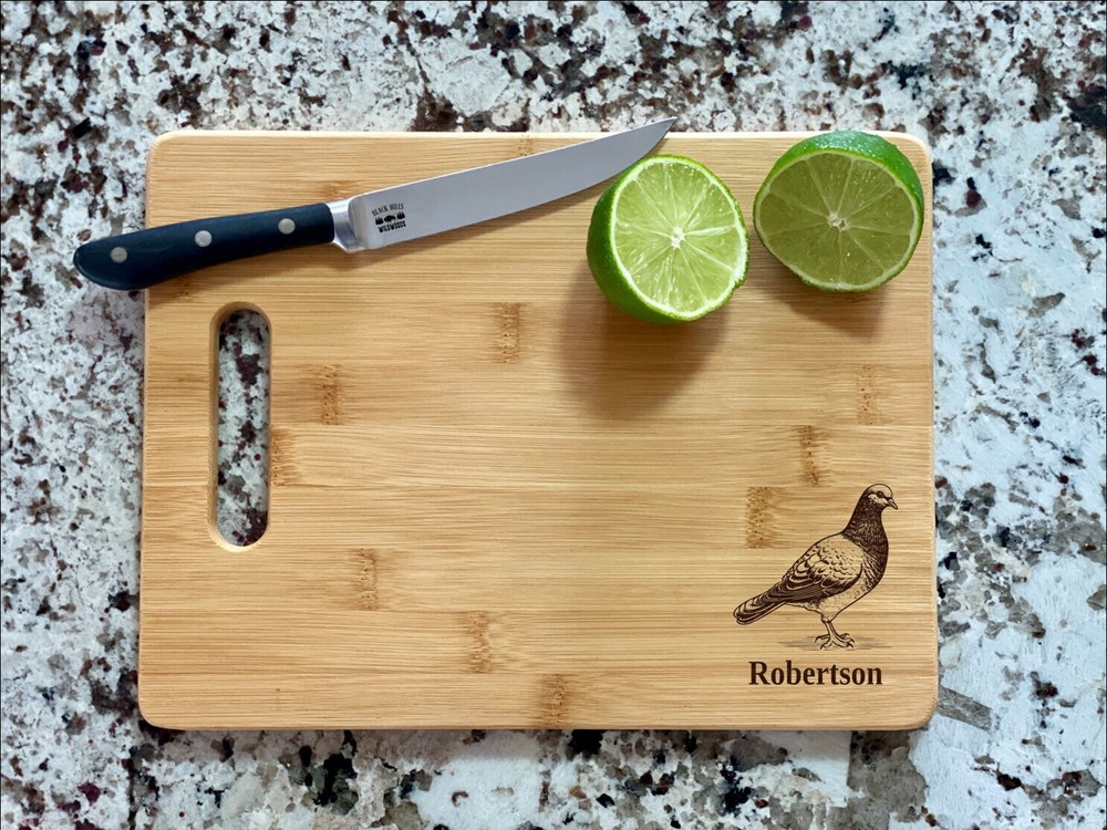 Pigeon Cutting Board | Bird Charcuterie Board | Custom Serving Tray |