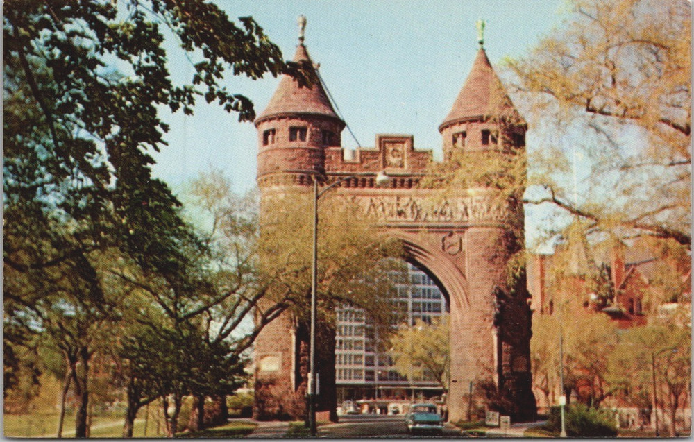 Hartford Connecticut Soldiers And Sailors Memorial Arch Vintage Postcard