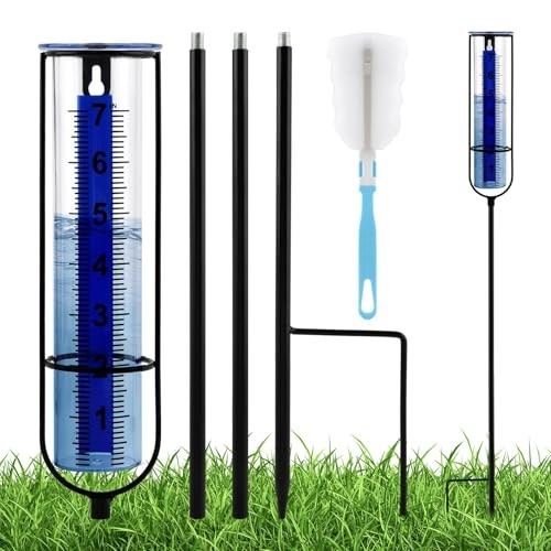 Rain Gauge 7 Freeze-Proof Thickened Transparent Plastic Rain Gauge Outdoor Large