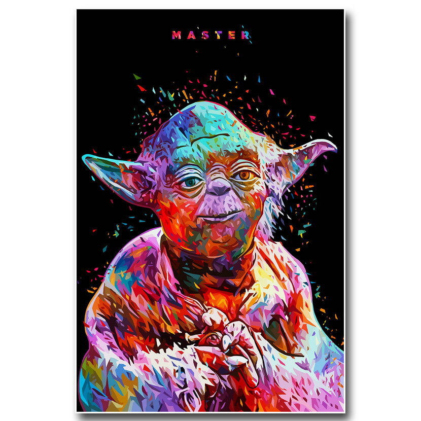 Star Wars The Force Awakens Yoda Movie Master Wall Art Poster 74979 US