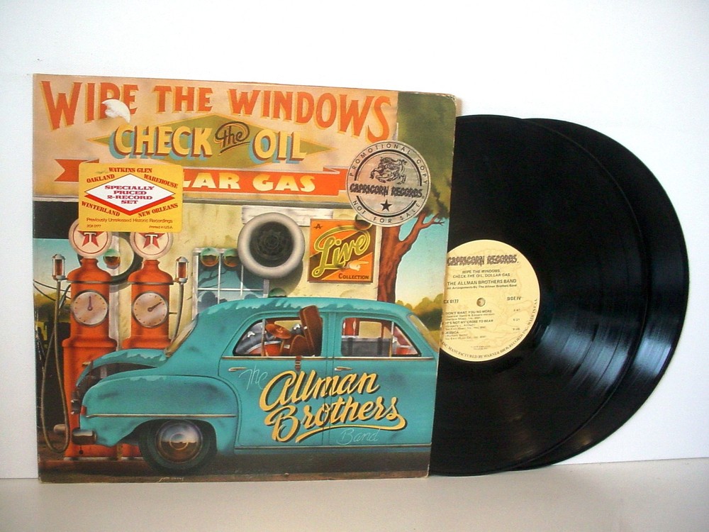 THE ALLMAN BROTHERS BAND Wipe The Windows PROMO Double LP 1976 CAPRICORN 0177
