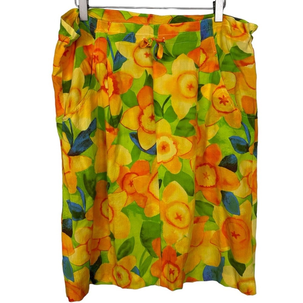Jams World Floral Midi Wrap Skirt