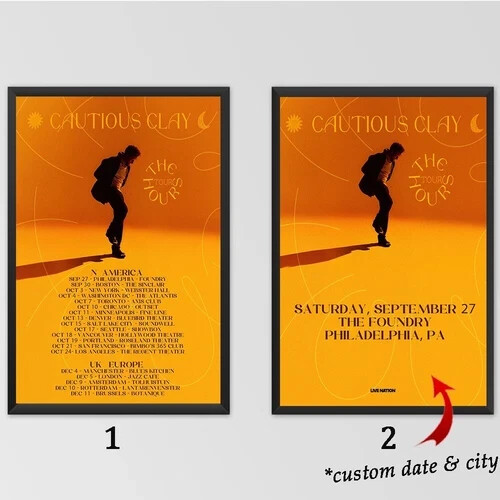 Custom - Cautiousxclay The Hours Tour 2025 Poster - Wall Decor