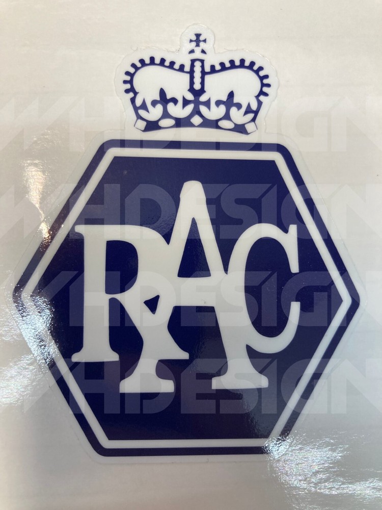 Vintage RAC sticker for classic car restoration and tool box decor