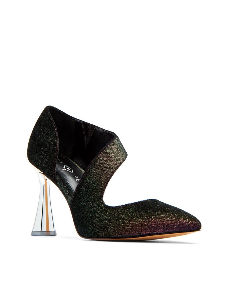 Katy Perry Women's Pink Iridescent Swerve Pointed Toe Slip-On Pumps Size 5 M - Stylish & Comfortable Heels