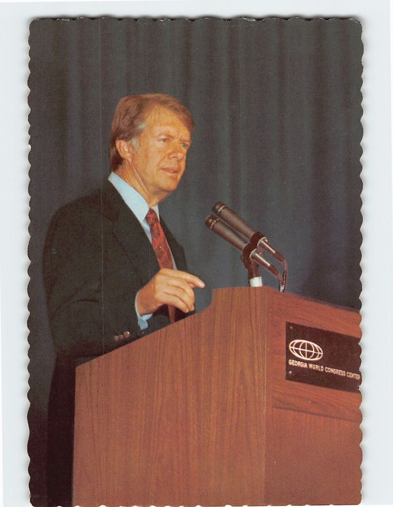Postcard Jimmy Carter Plains Georgia USA