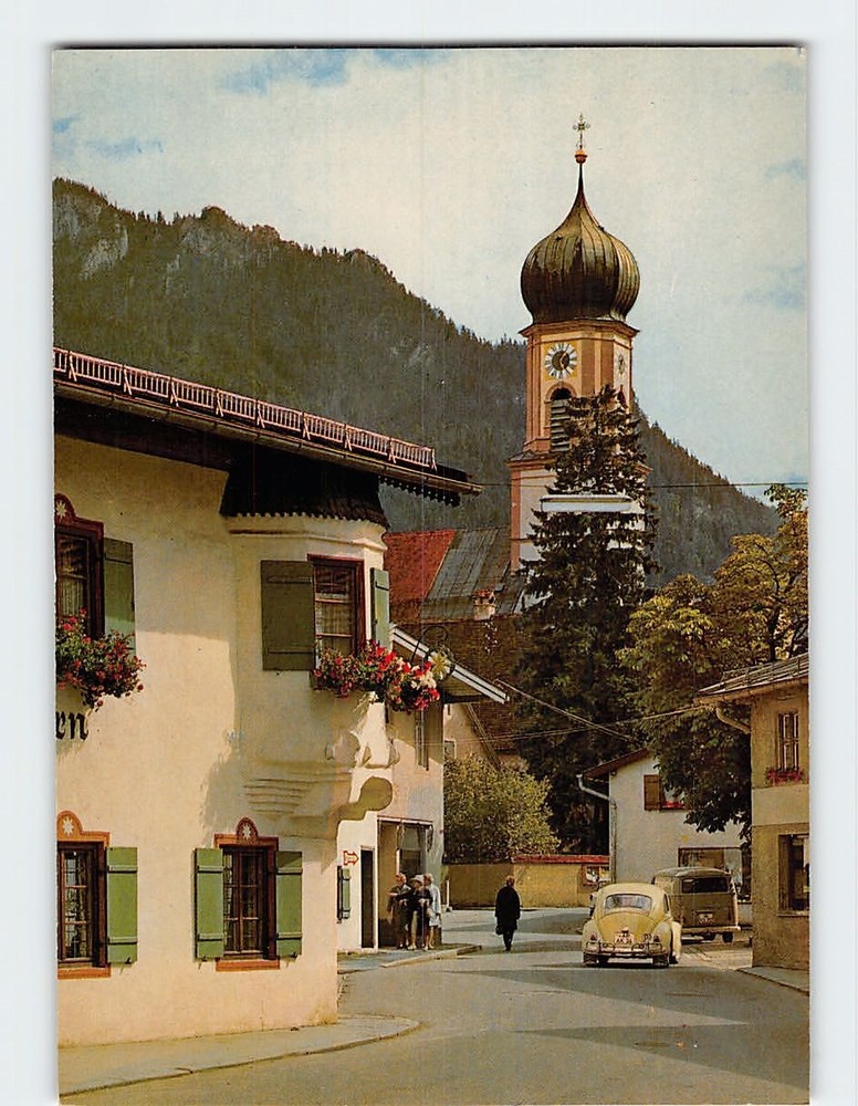 Postcard Passionsspieledorf Oberammergau Germany