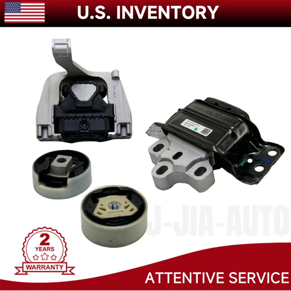 4X Motor And Trans Mount Set For Audi A3 2015-2016 A3 Quattro VW Jetta Golf