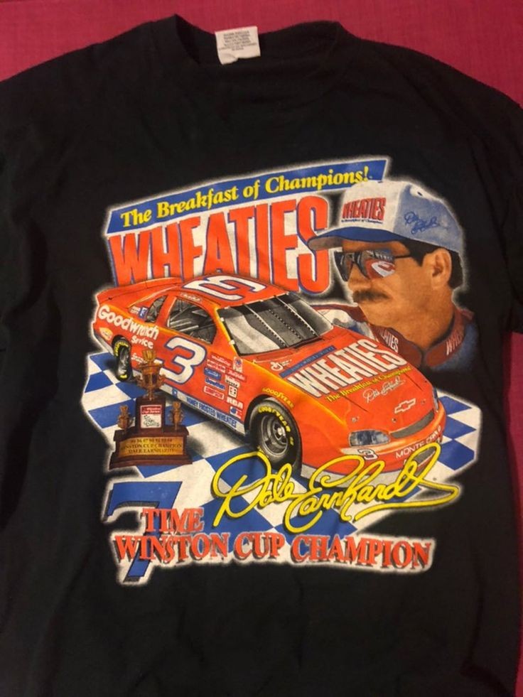 Nascar Dale Earnhardt Nascar unisex black short sleeve t-shirt QT6437