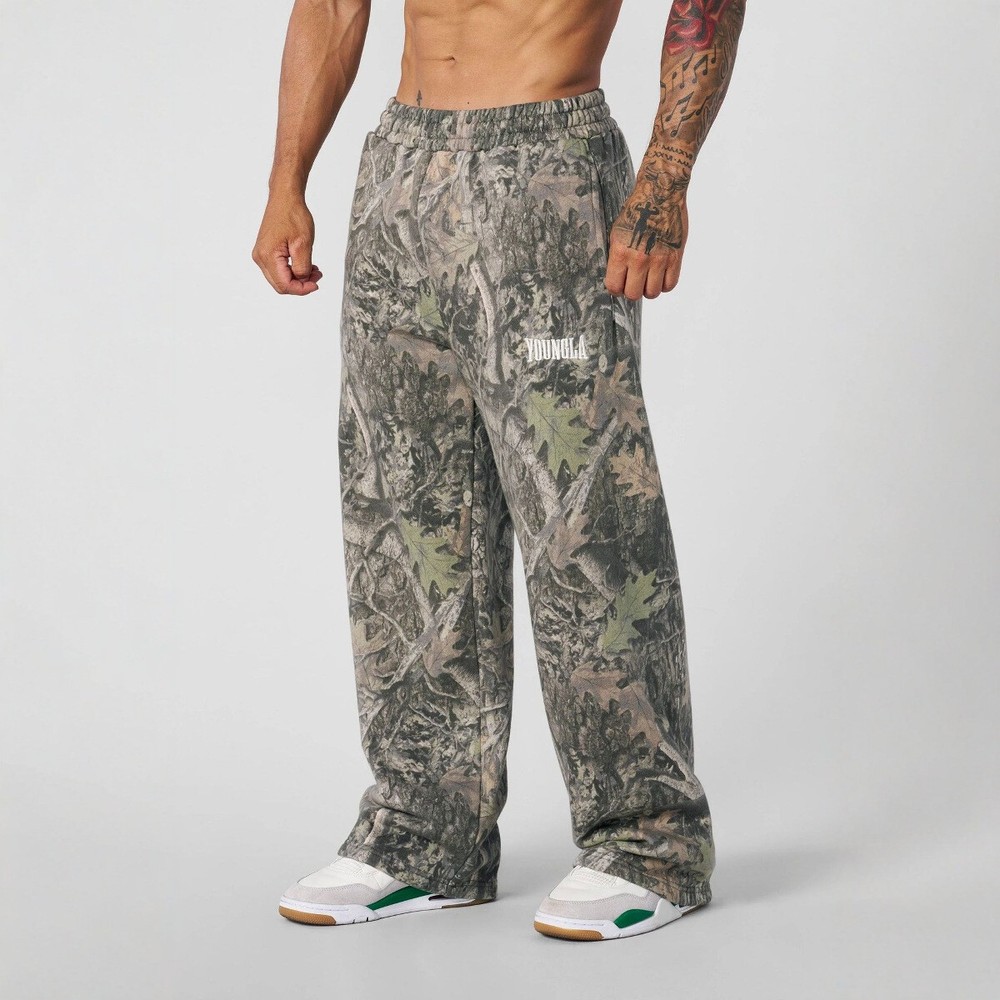 Unisex YoungLA Tree Camo Baggy Sweatpants Joggers Comfort Fit