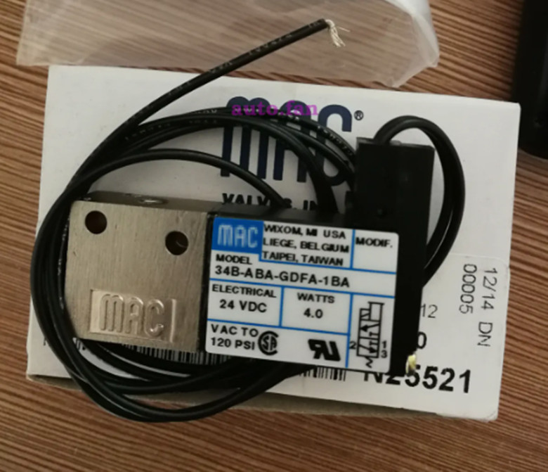 MAC 34B-ABA-GDFA-1BA solenoid valve