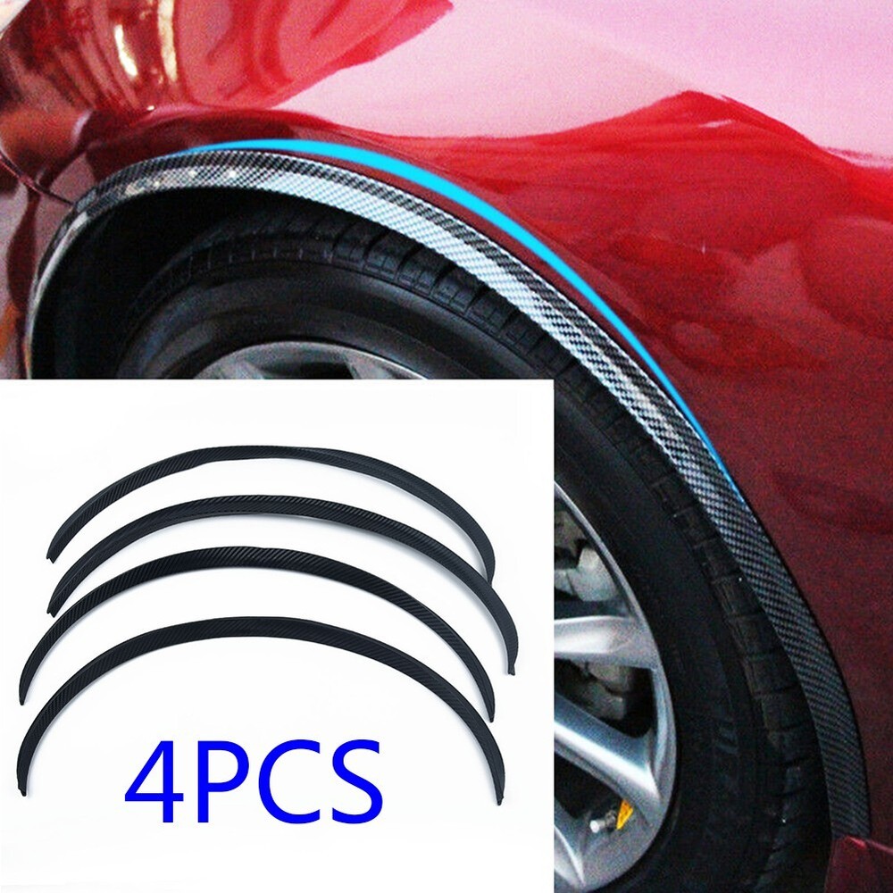 Vehicle Carbon Fiber Wheel Eyebrow Protector Exterior Cover Replacement Tool Kit