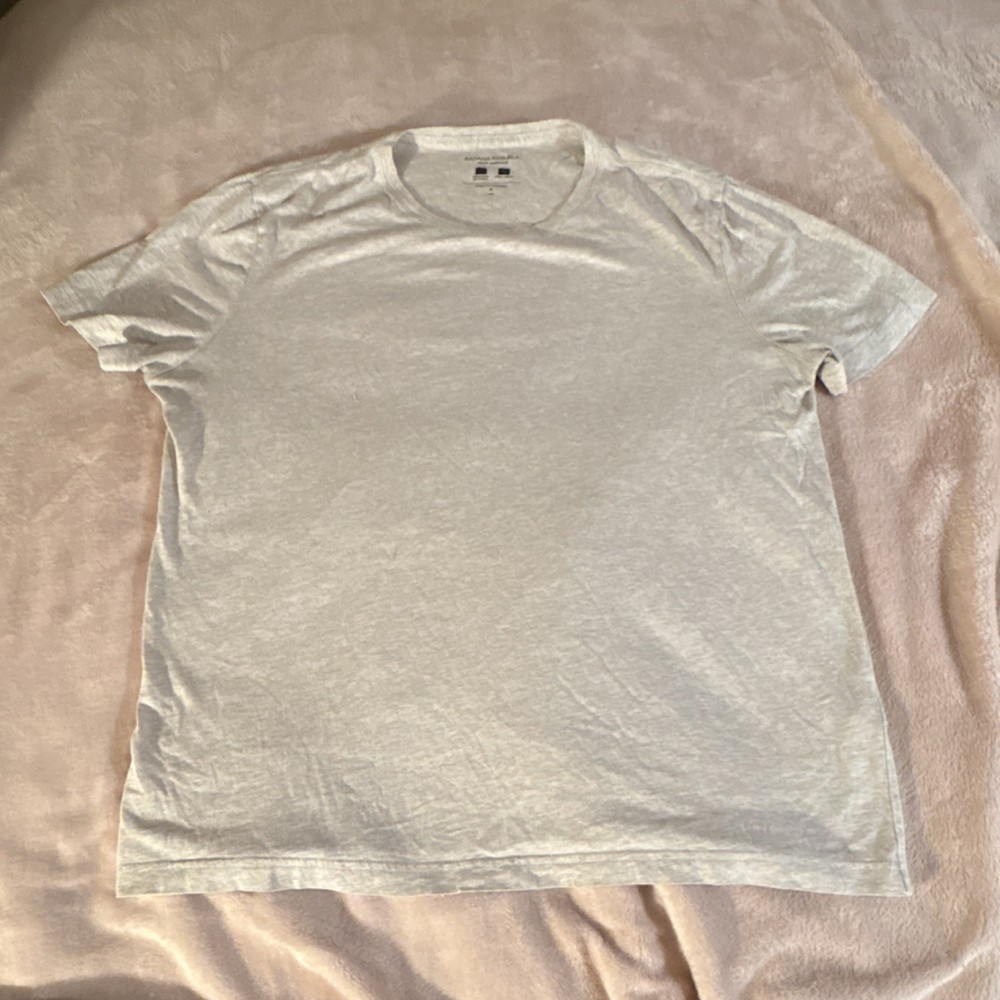 Banana Republic Men's Light beige Tech Cotton Crew Neck T-Shirt L Tall