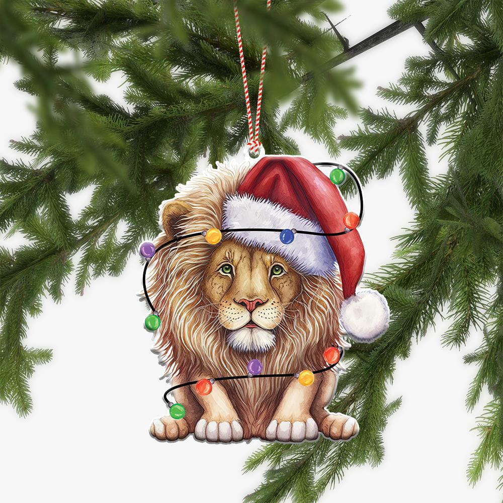 Lovely Lion Christmas Ornament  Lion Xmas Ornament Decor  Lion Car Ornament Gift