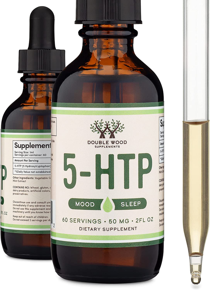 5HTP Liquid Drops - More Absorbable and Effective than 5 HTP Capsules (60 Servin