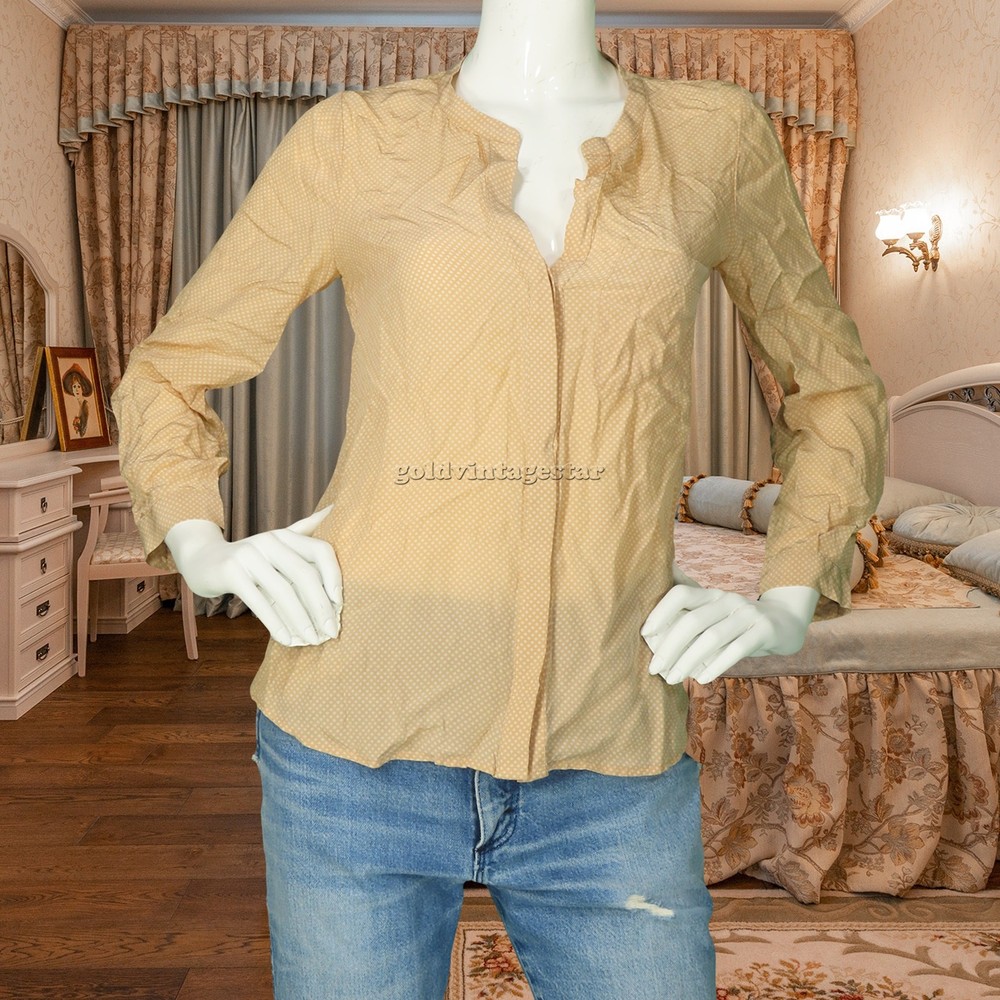 JOIE Coupe Silk Button-Up Blouse in XS Size
