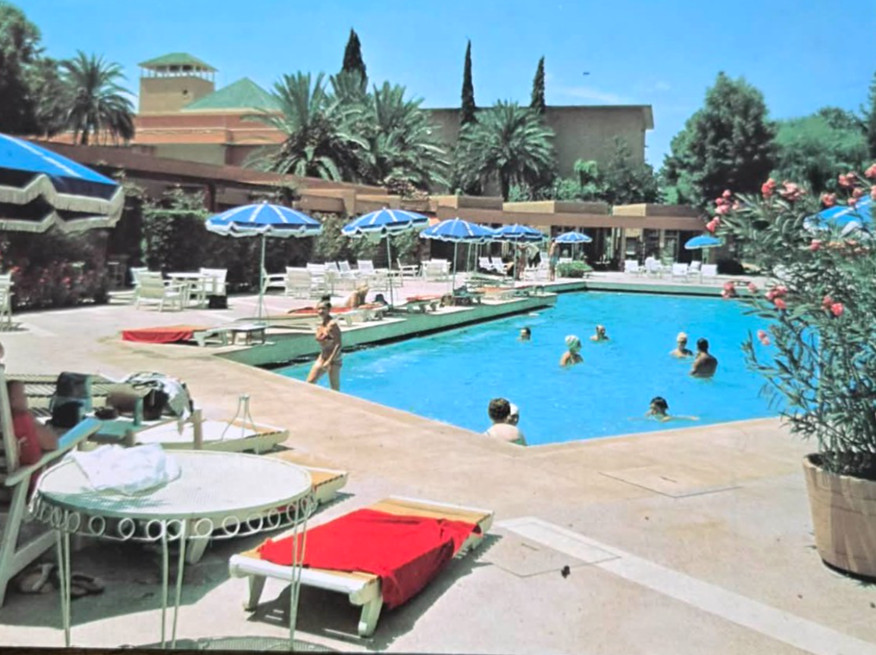 1980s Hotel Es-Saadi Swimming Pool Marrakech Postcard Next Day Shipping