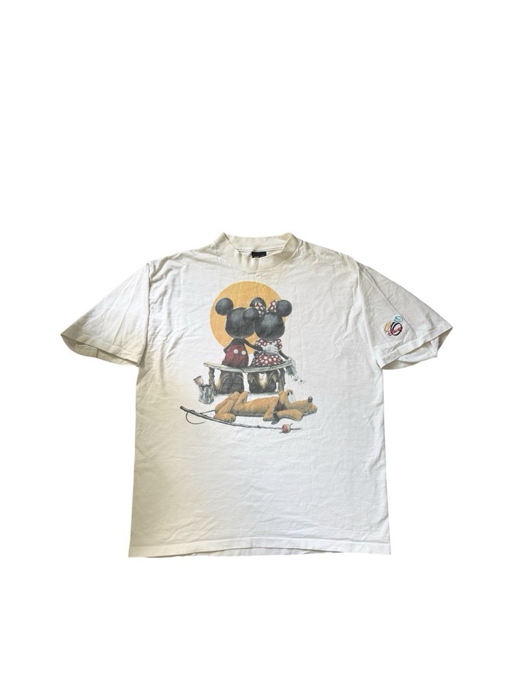 VTG 90s Art of Disney Norman Rockwell Parody Sunset Single Stitch Distressed XL