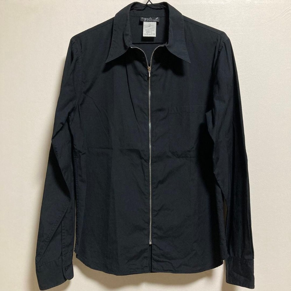 90s Agnes B. HOMME Zip Shirt Size 2 - Vintage Condition