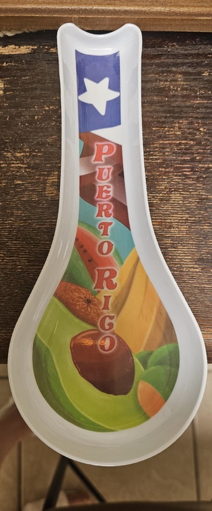 Puerto Rico Kitchen Cooking Spoon Rest Souvenir Rican Decorate Boricu