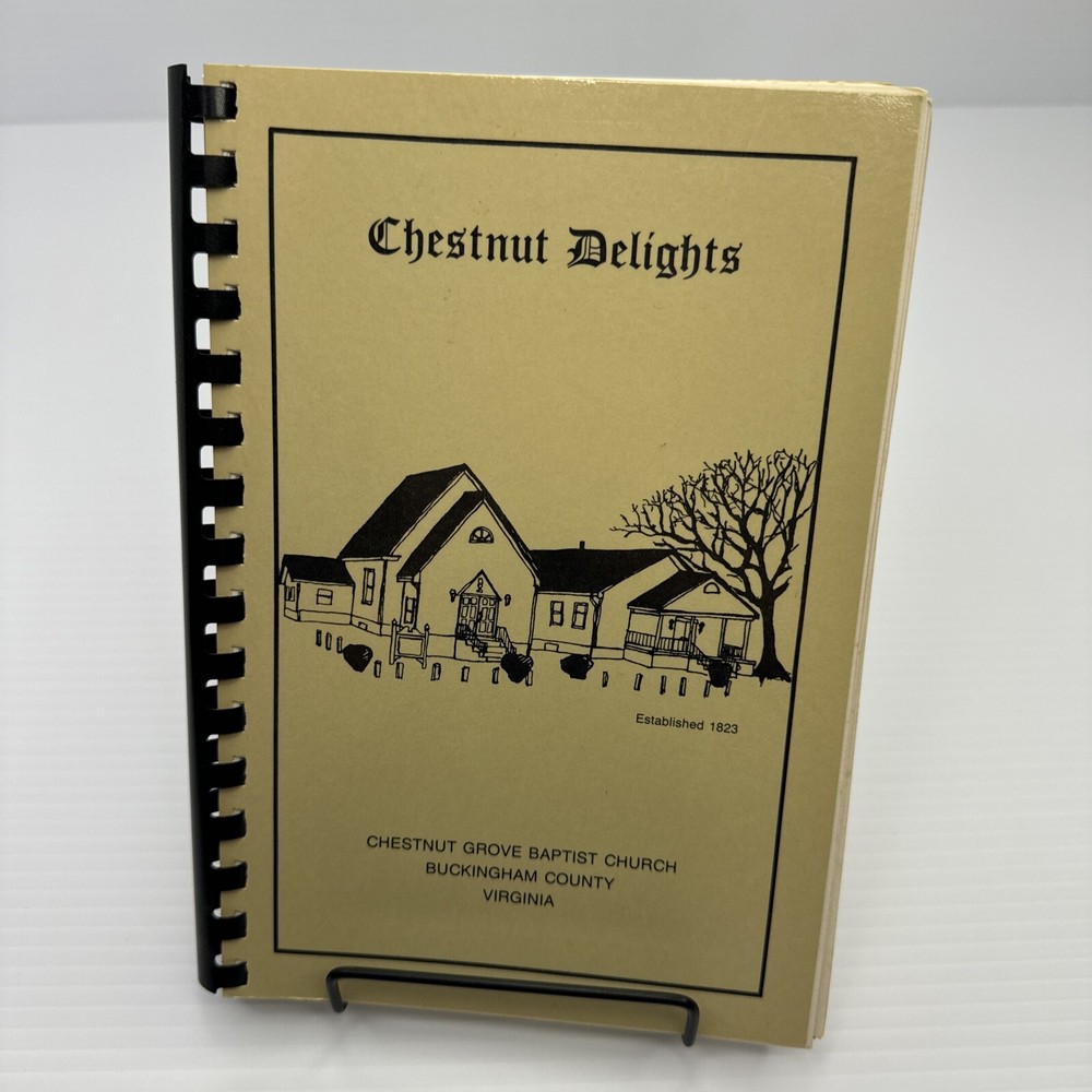 Virginia Buckingham County Chestnut Grove Baptist Church Cookbook Spiral Bound
