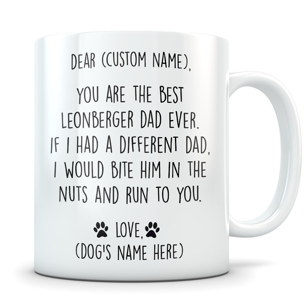 Leonberger Gifts For Men Leonberger Dad Leonberger Gifts Leonberger Mug