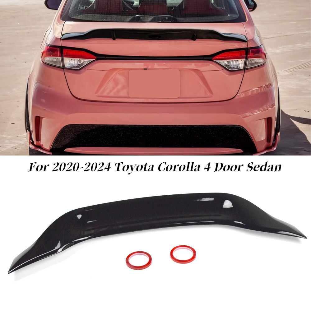 Glossy Black R Style Duckbill Trunk Spoiler For 20-24 Toyota COROLLA 4DR SEDAN