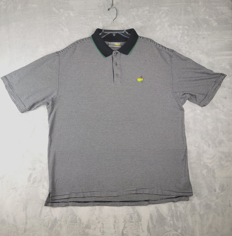The Masters Golf Shirt Mens XL Augusta National Shop Polo Striped by Slazenger