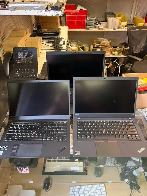 Lot of 3 Lenovo Laptops FOR PARTS OR REPAIR ONLY – X1 Carbon / T14 / P15u