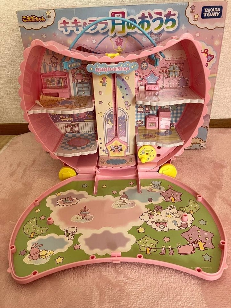 Japan Toy Little Twin Stars Kiki & Lara Small Moon House Koeda-chan Takara Tomy
