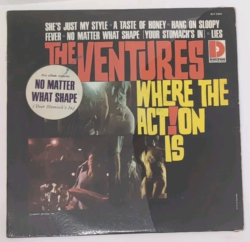 The Ventures Where The Action Is Vinyl LP Record Album 1966 Mono Shrink w/ Hype