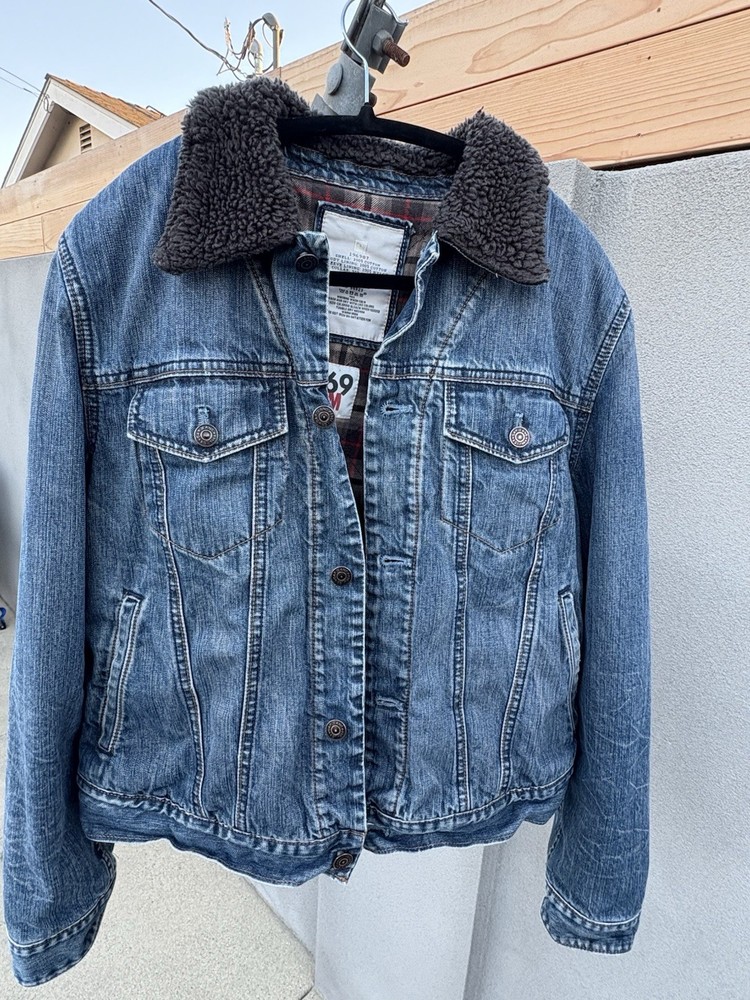 The Gap 1969 Denim Jean Jacket Trucker Blue Dark Wash Men’s Medium M