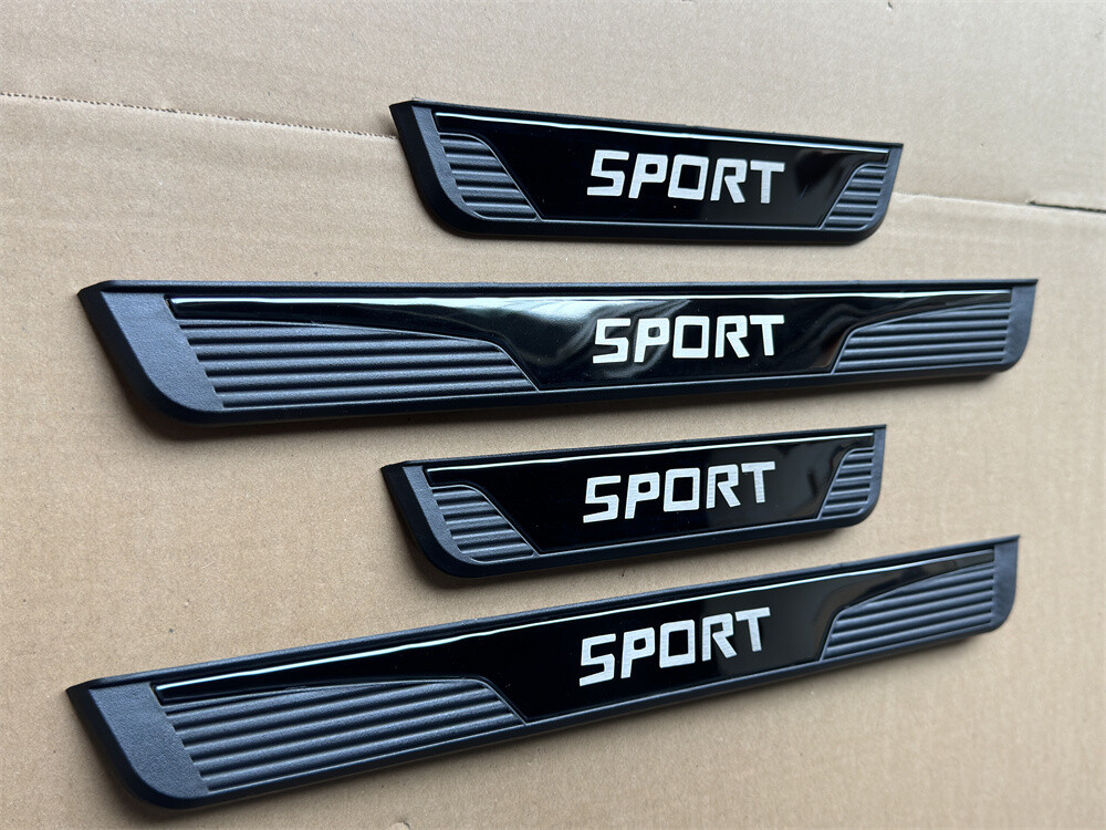 For Toyota Accessories Car Door Scuff Sill Cover Panel Step Protector Trims X4