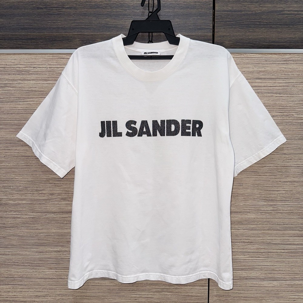 Jil Sander Oversized Spellout T Shirt Mens Small Boxy Streetwear Logo Tee