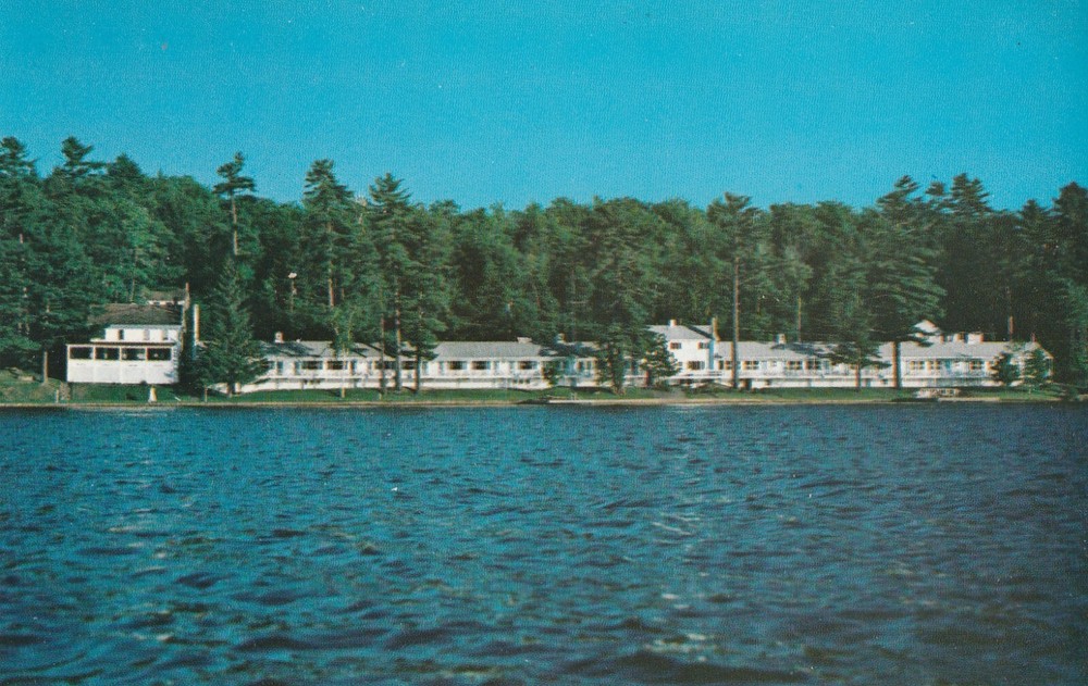 Lake Winnipesaukee New Hampshire Driftwood Motor Inn Chrome Postcard