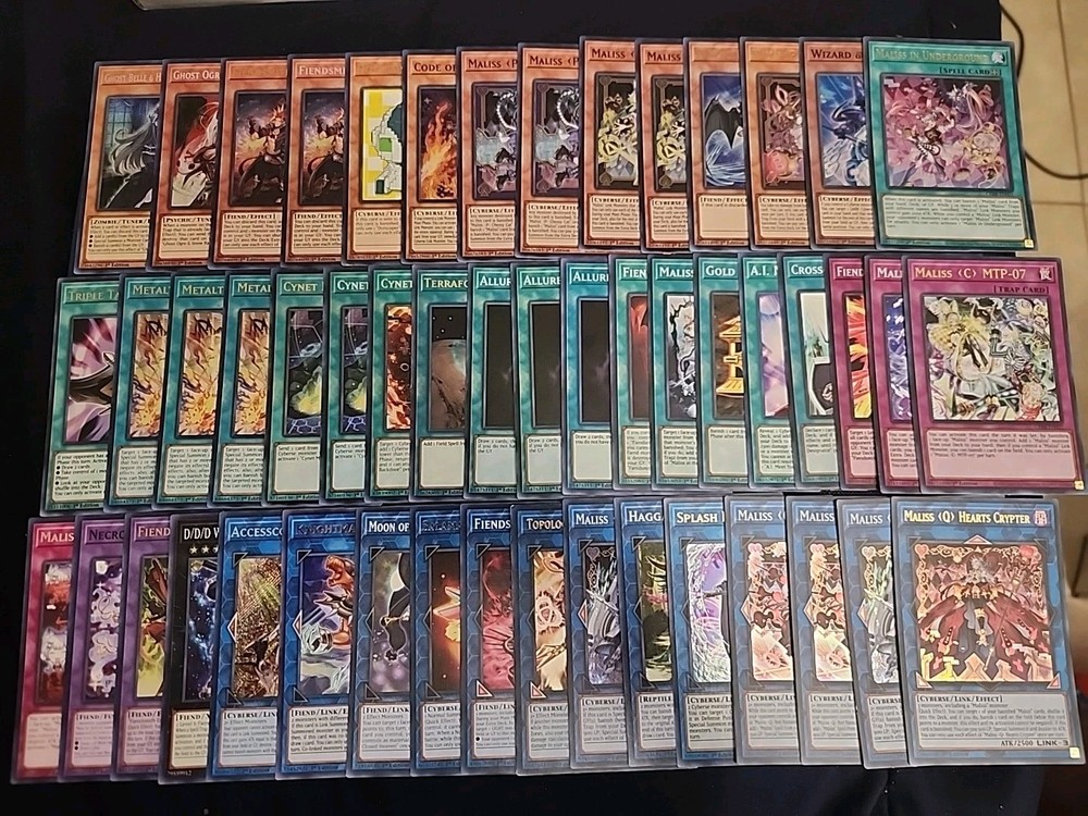 Yu-Gi-Oh Maliss Fiendsmith Deck Core with Cyberse Underground White Rabbit - 50 Cards