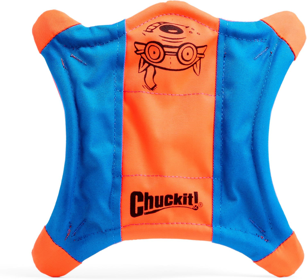Flying Squirrel Fetch Dog Toy - Water Floating Flyer - Soft and Durable Polyeste