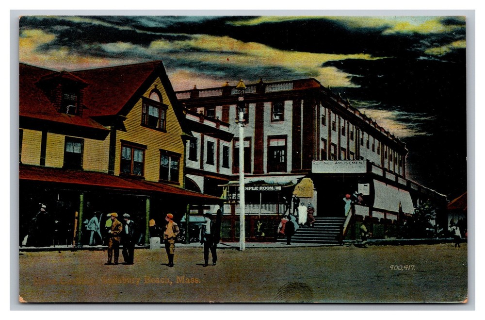 Salisbury Beach MA Massachusetts Hotel Cushing Divided Back Postcard