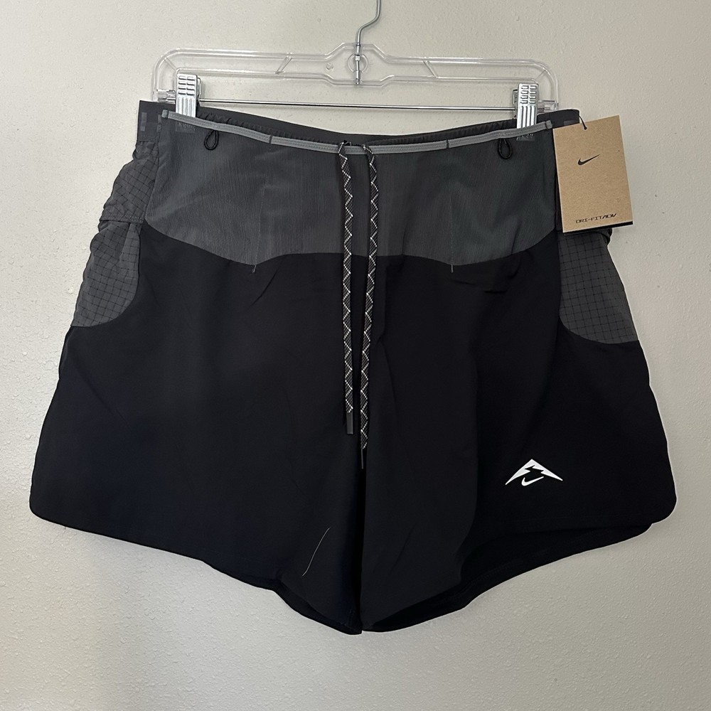 Nike Trail Second Sunrise Dri-Fit ADV Black Running Shorts Mens Sz M *HJ3572-010