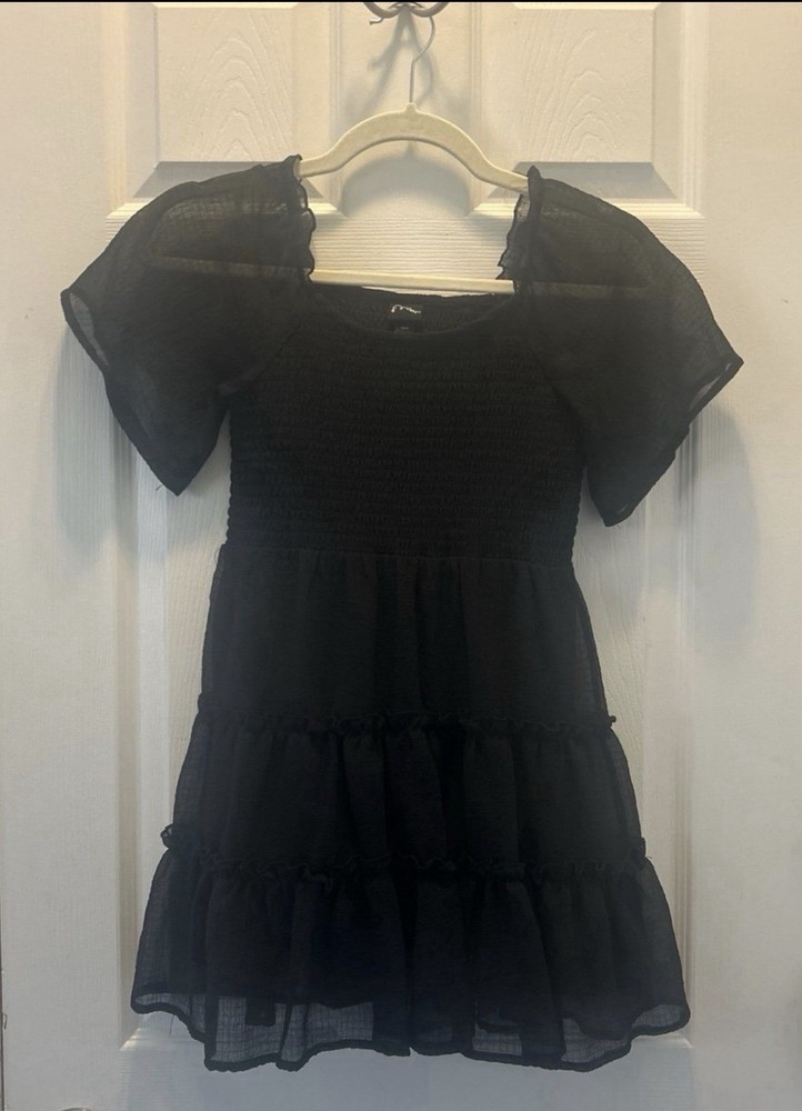 Black Art Class Dress Girls Size M (8)