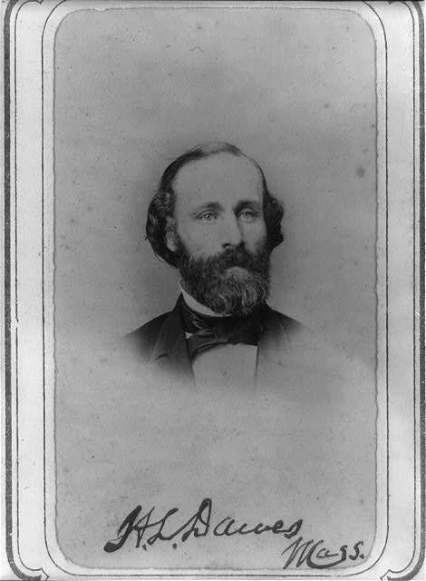 Photo:Henry Laurens Dawes 1870s Portrait Signed Massachusetts Senator