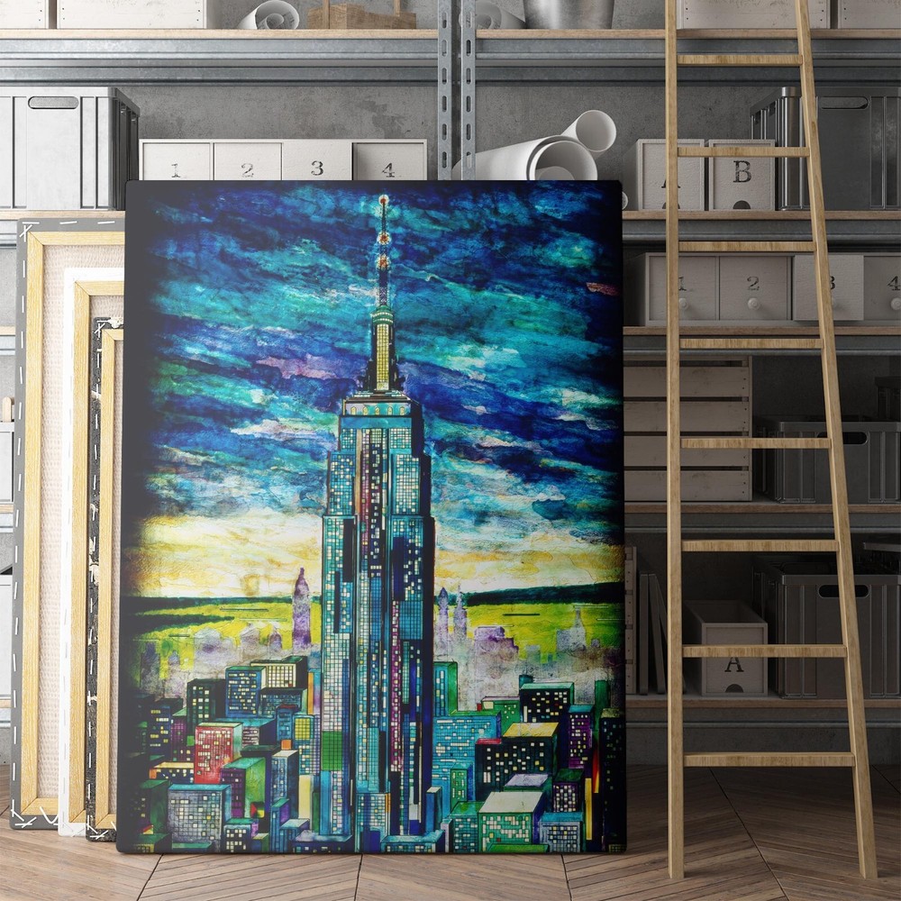 Empire State Building New York City Canvas Wall Art Print