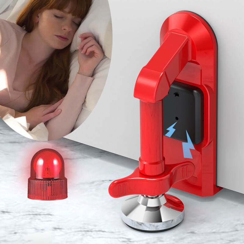 Portable Door Lock with Alarm for Travel Safety & Self-Defense Security-image