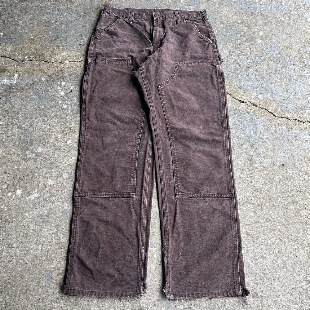 Vintage Carhartt Y2K Brown Double Knee Carpenter Work Pants