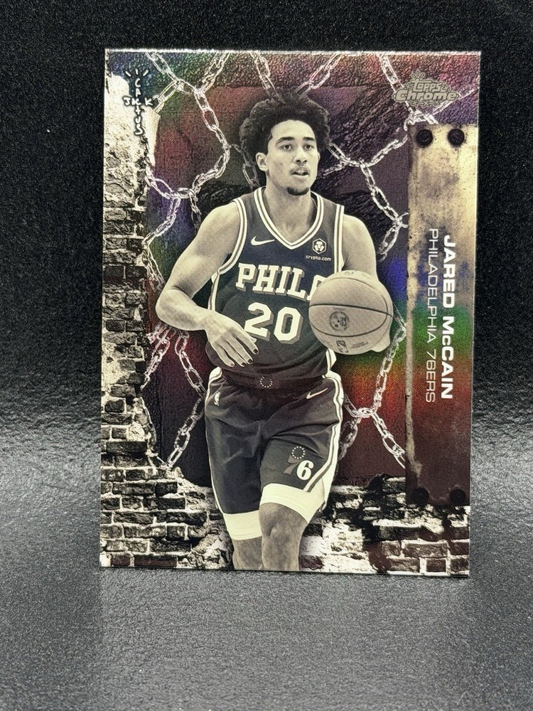 2025-26 Topps Chrome X Cactus Jack Basketball Jared McCain #8 76ers Refractor