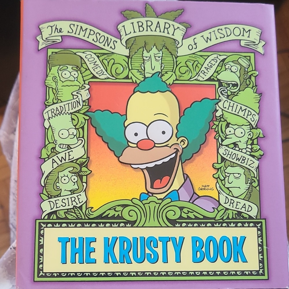 Matt Groening Simpsons Library of Wisdom Krusty Book Hardcover First Edition