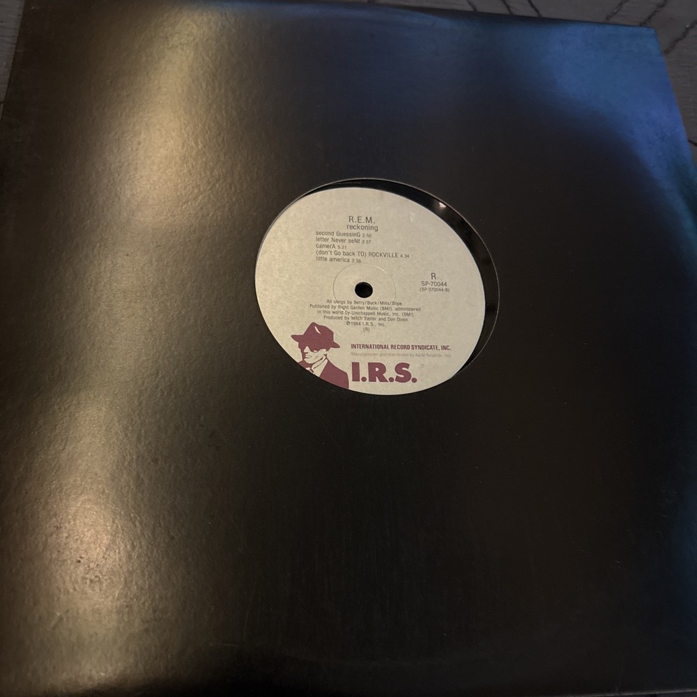 R.E.M. REM Reckoning Vinyl  LP Promo Disc