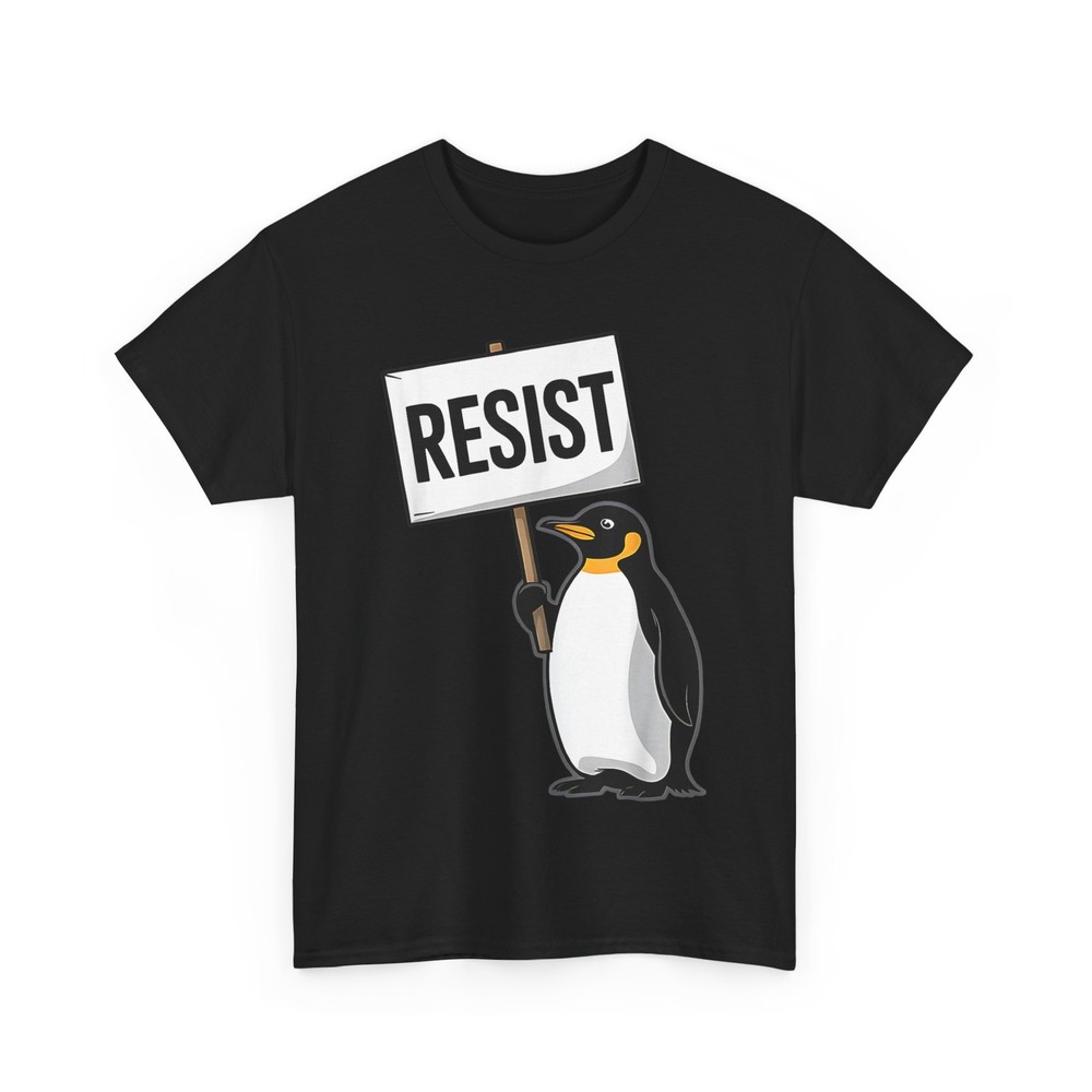 2026/Penguins Against Tariff Funny Penguin No Tariffs Resist T-Shirt